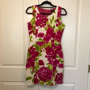 Red Hue Floral Dress